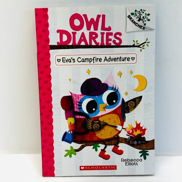 OWL DIARIES: Eva's Campfire Adventure Paperback by Rebecca Elliott Brand New - Picture 1 of 6